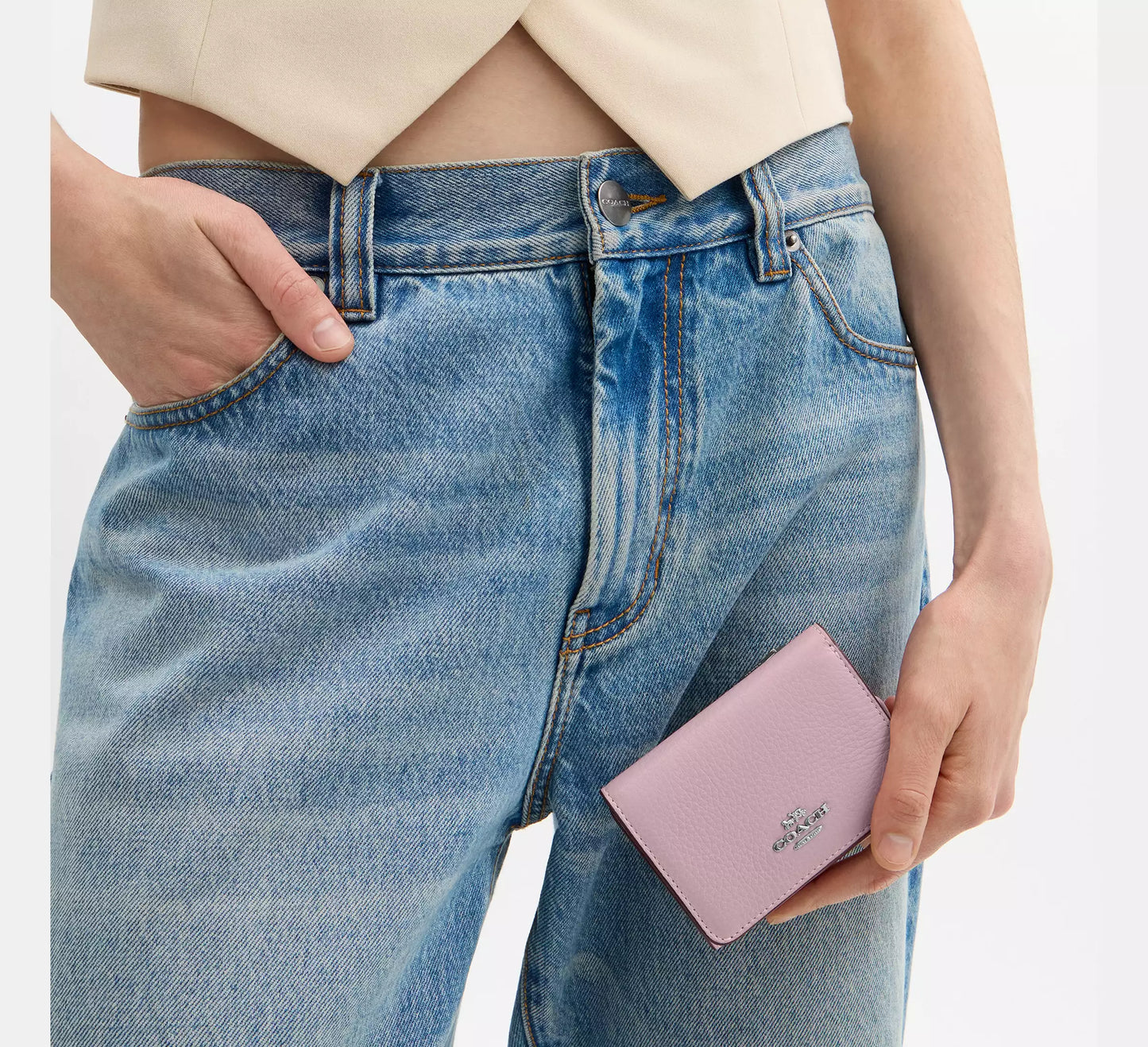 Coach - Card Holder Wallet In Signature Canvas (Preorden)