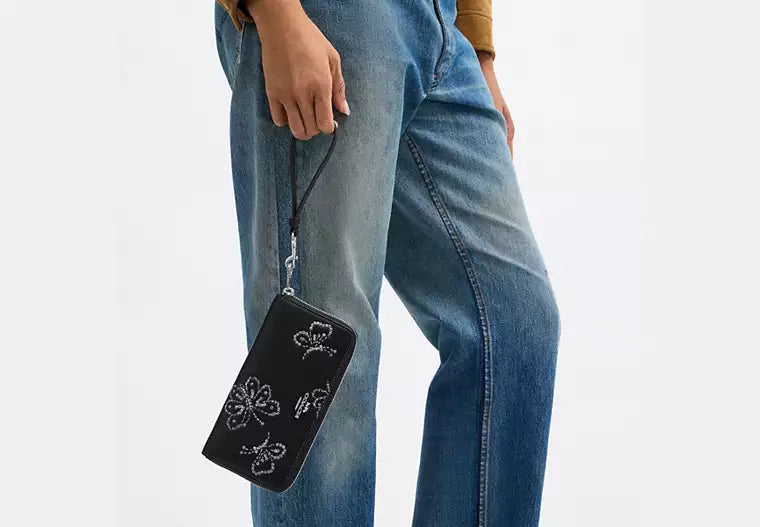 Coach - Long Zip Around Wallet With Butterfly Print (Preorden)