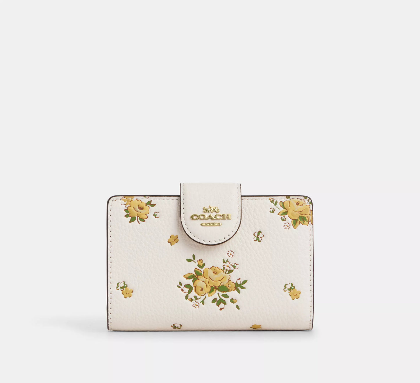 Coach - Medium Corner Zip Wallet With Floral Print (Preorden)
