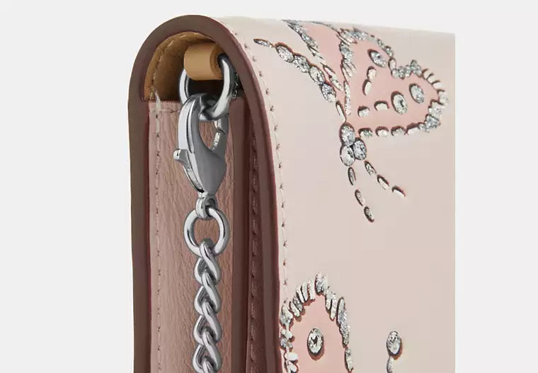 Coach - Mini Wallet On A Chain With Sparkly Butterfly Print (Preorden)