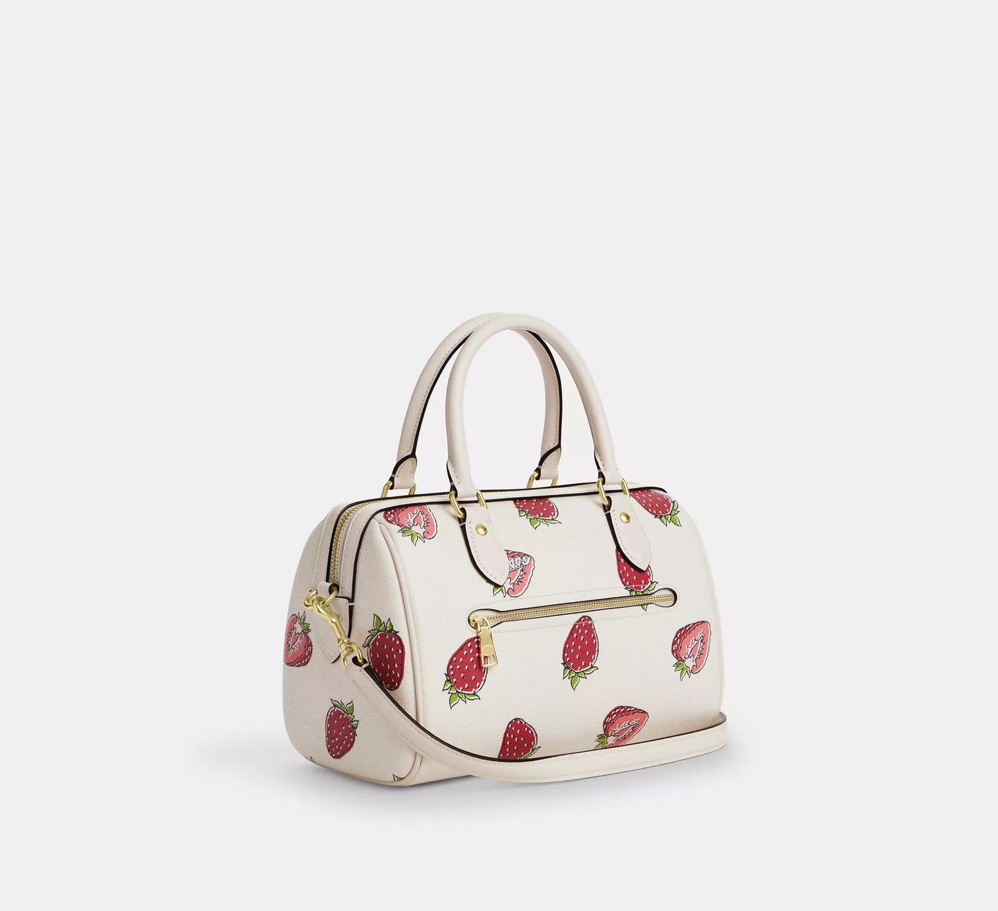 Coach - Rowan Satchel Bag With Strawberry Print (Preorden)