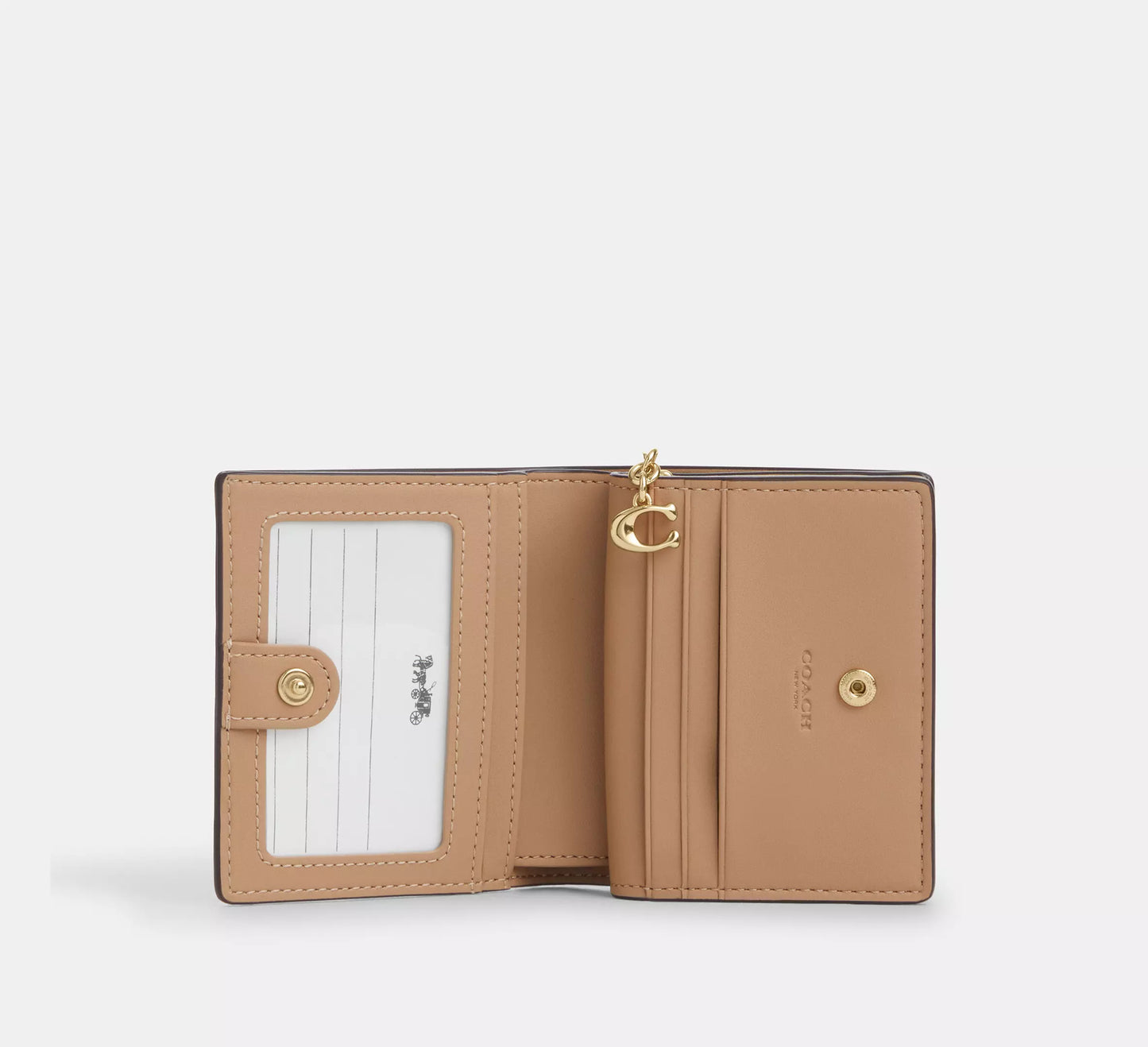 Coach - Snap Wallet With Floral Applique Moonlight (Preorden)