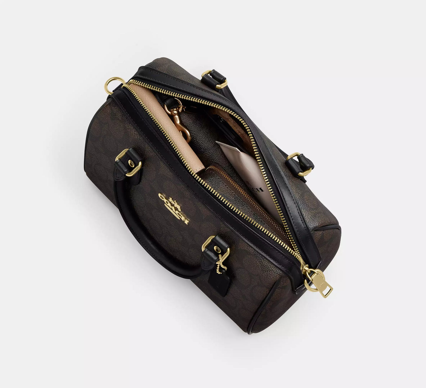 Coach X Peanuts Rowan Satchel Bag In Signature Canvas With Snoopy Print (Preorden)