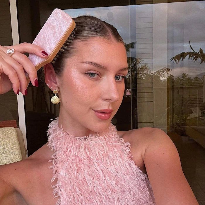 Emi Jay - Mini Boar Bristle Hair Brush in Pink Sugar (Preorden)