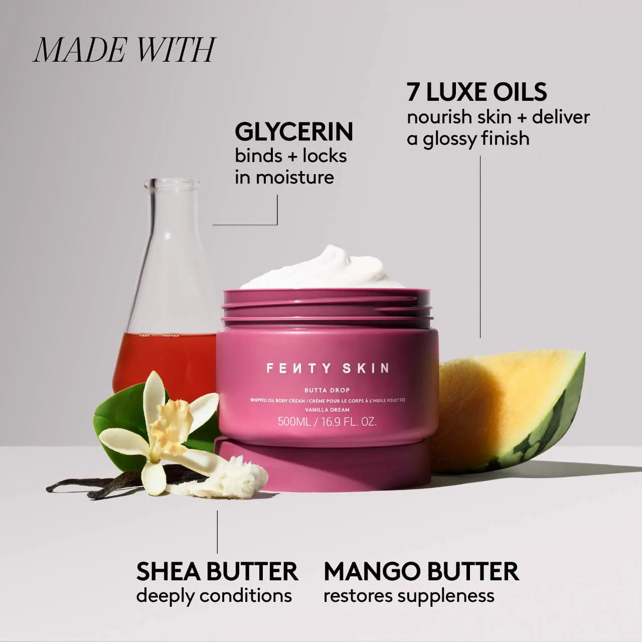 Fenty Beauty - Butta Drop Refill Whipped Oil Body Cream with Tropical Oils + Shea Butter (Preorden)