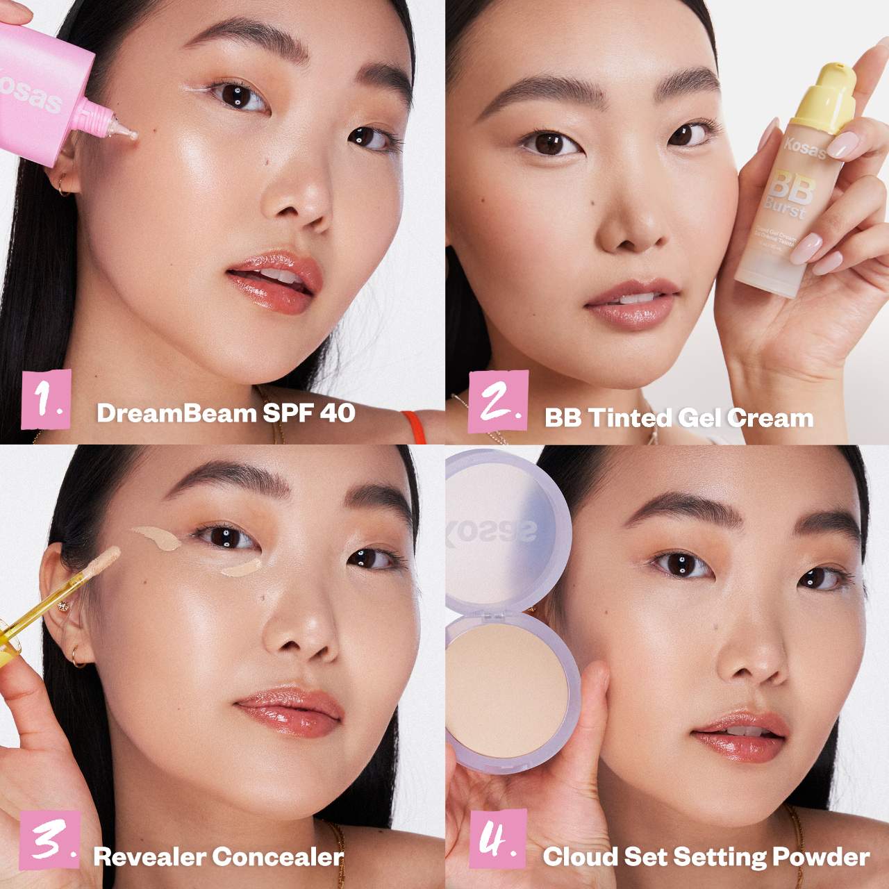 Kosas - DreamBeam Silicone-Free Mineral Sunscreen SPF 40 with Ceramides and Peptides (Preorden)