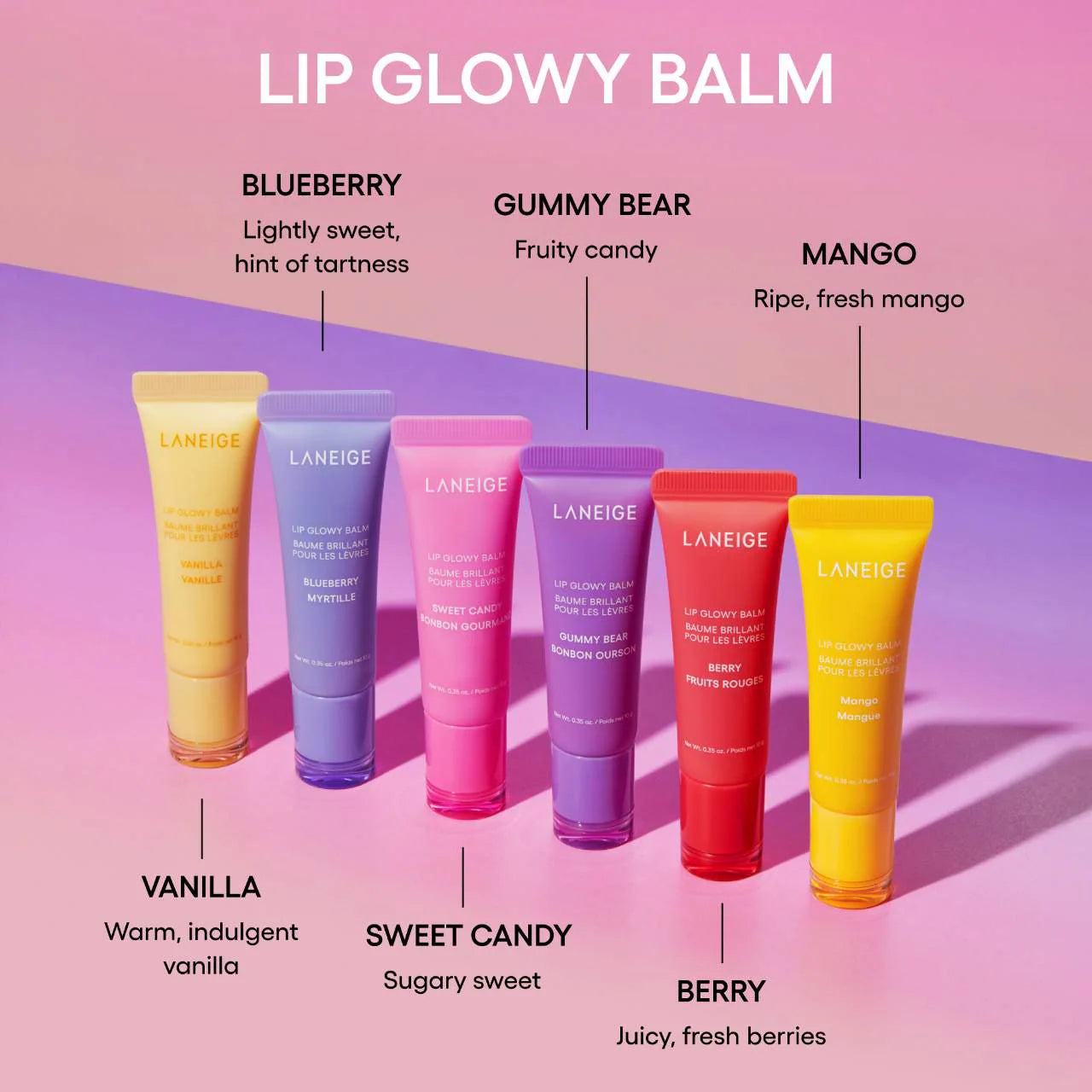 Laneige - Mini Lip Glowy Balm Set (Preorden)