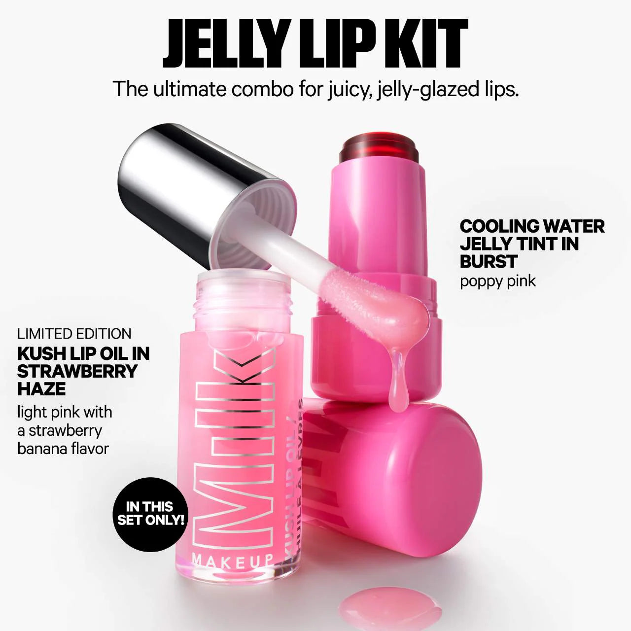Milk - The Jelly Lip Kit: Lip + Cheek Stain & Lip Oil Duo (Preorden)