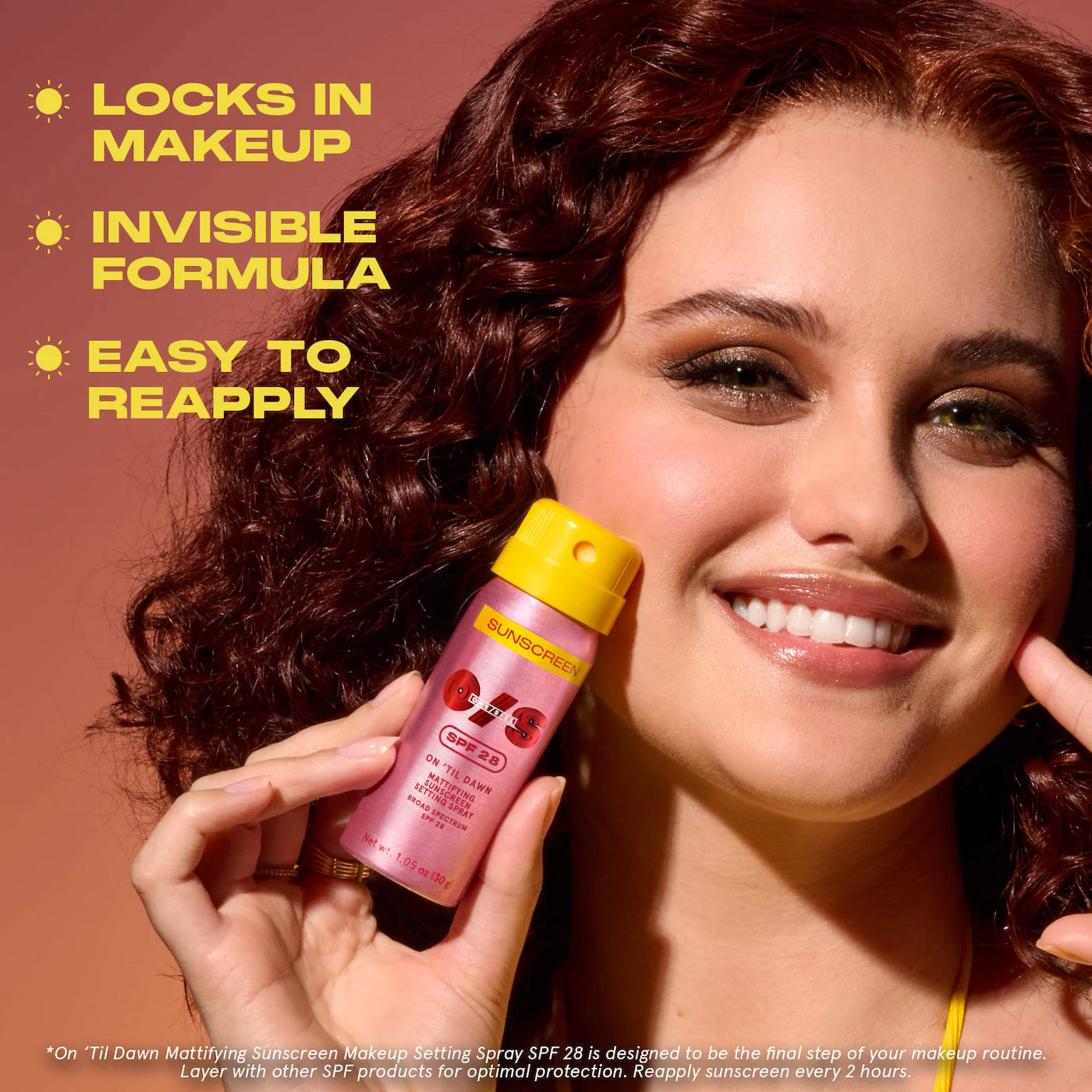 One/Size - On 'Til Dawn Mattifying Sunscreen Makeup Setting Spray SPF 28 (Preorden)