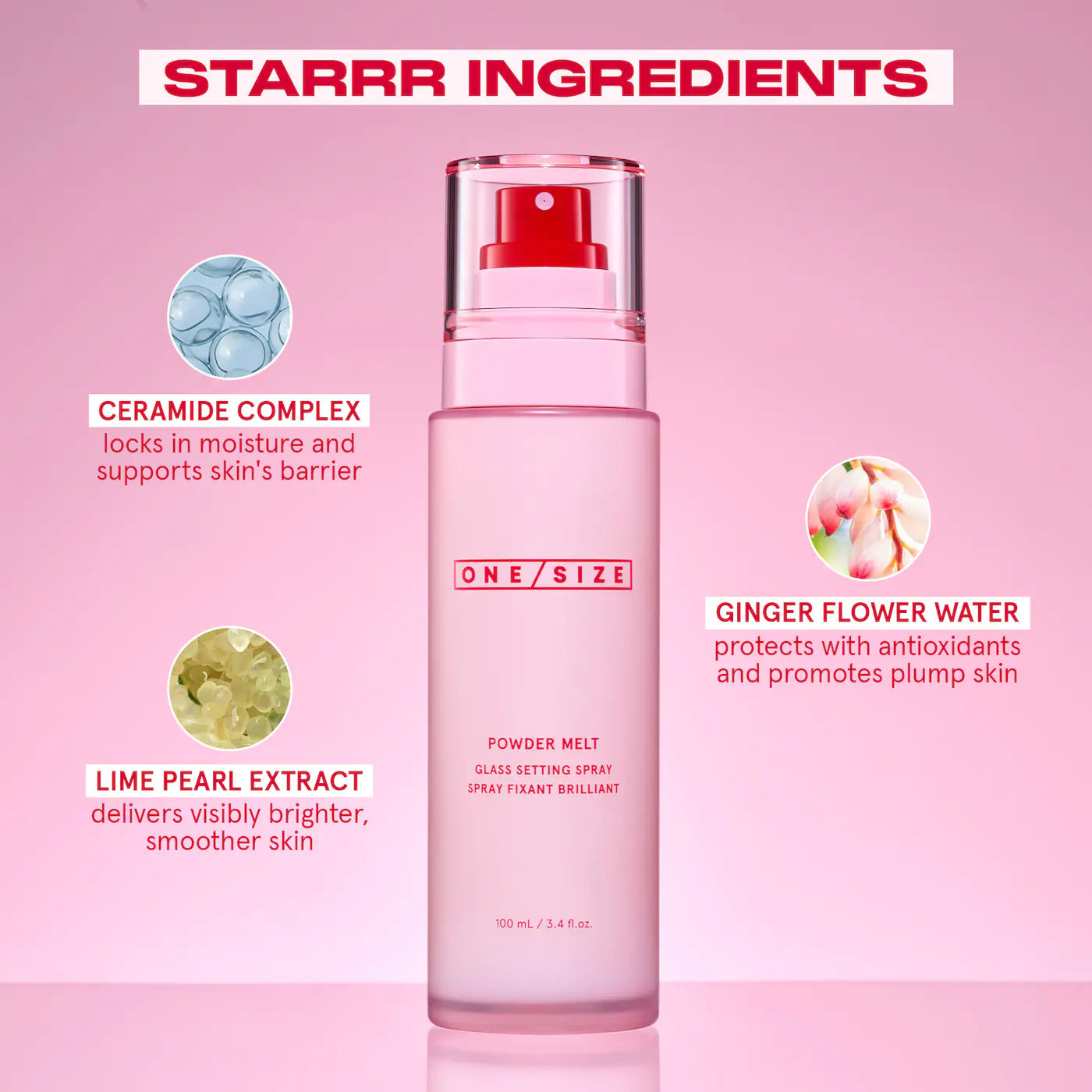 One/Size - Powder Melt Glass Setting Spray (Preorden)