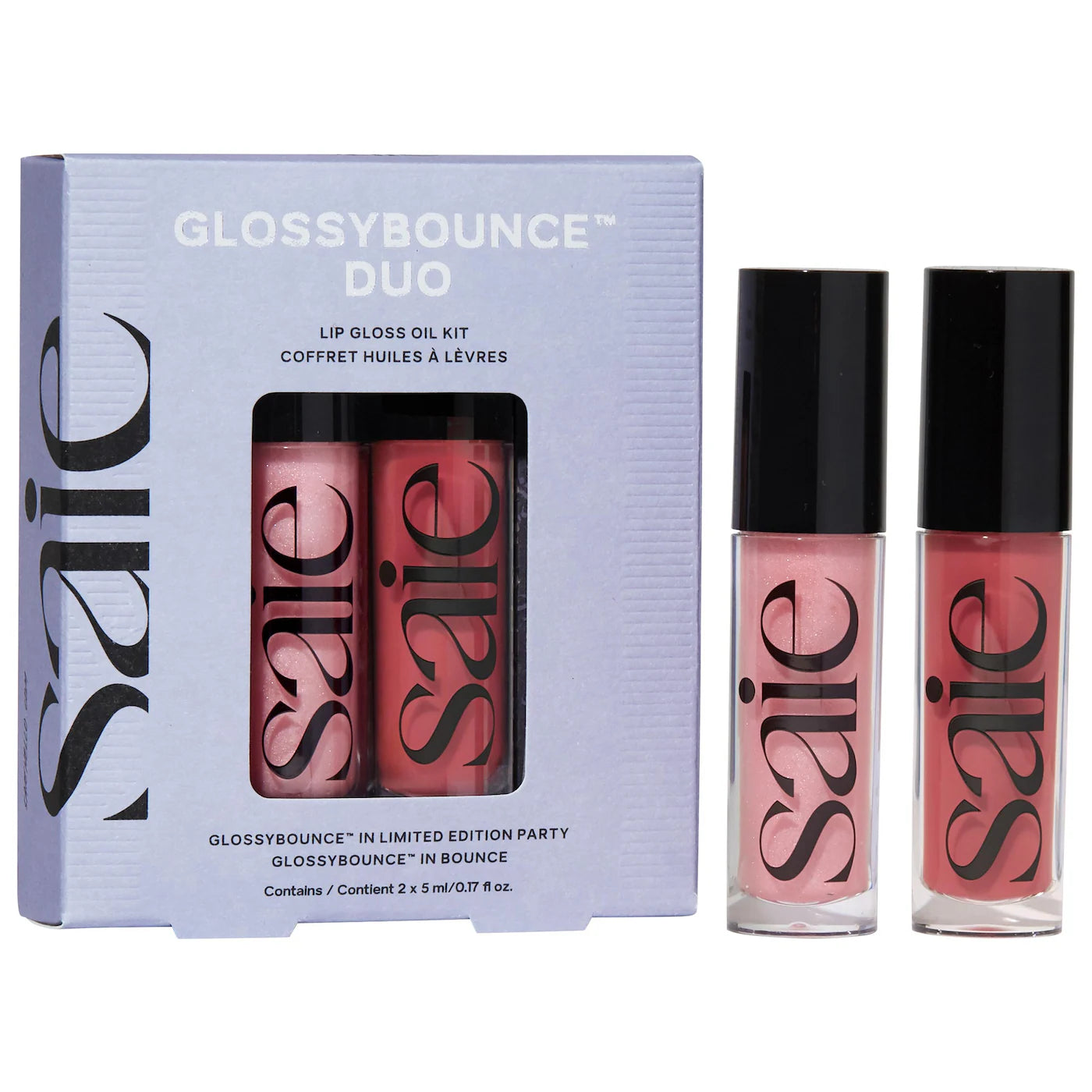Saie - Glossybounce Lip Gloss-Oil Duo Gift Set (Preorden)