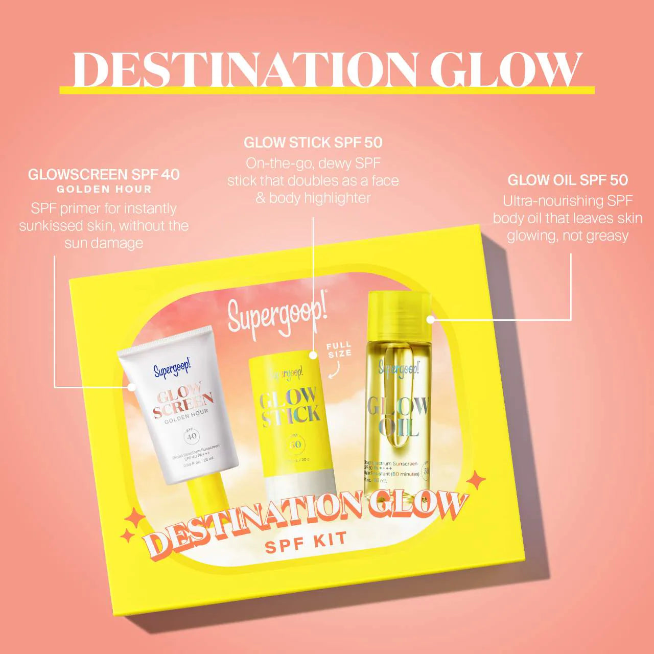 Supergoop! - Destination Glow SPF Kit (Preorden)