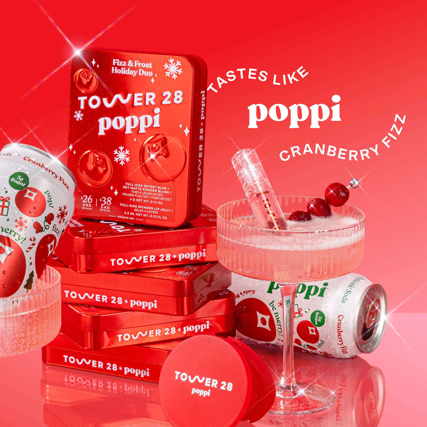 Tower 28 - Beauty Tower 28 x poppi Fizz + Frost Holiday Duo (Preorden)