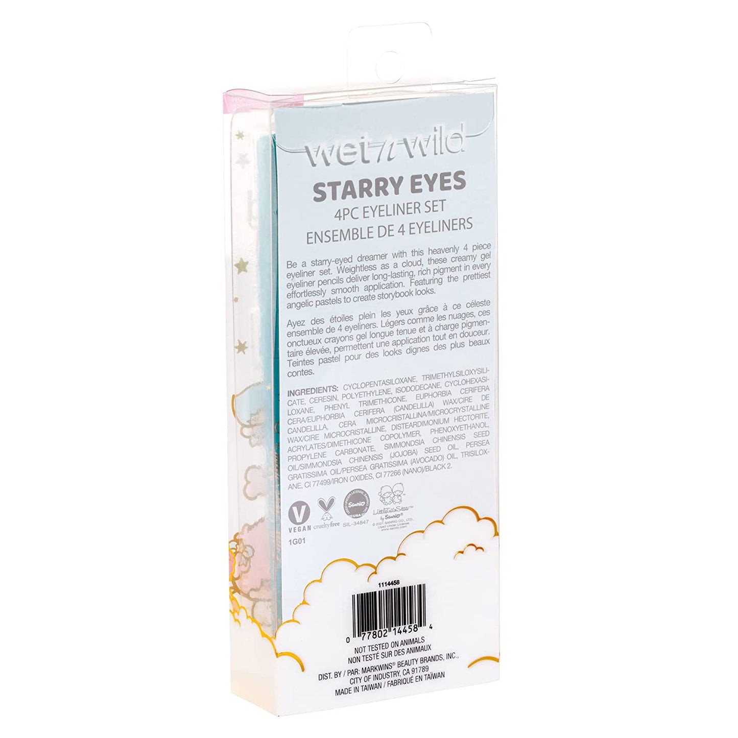 Wet n Wild x Little Twin Stars - Starry Eyes - Set 4 delineadores