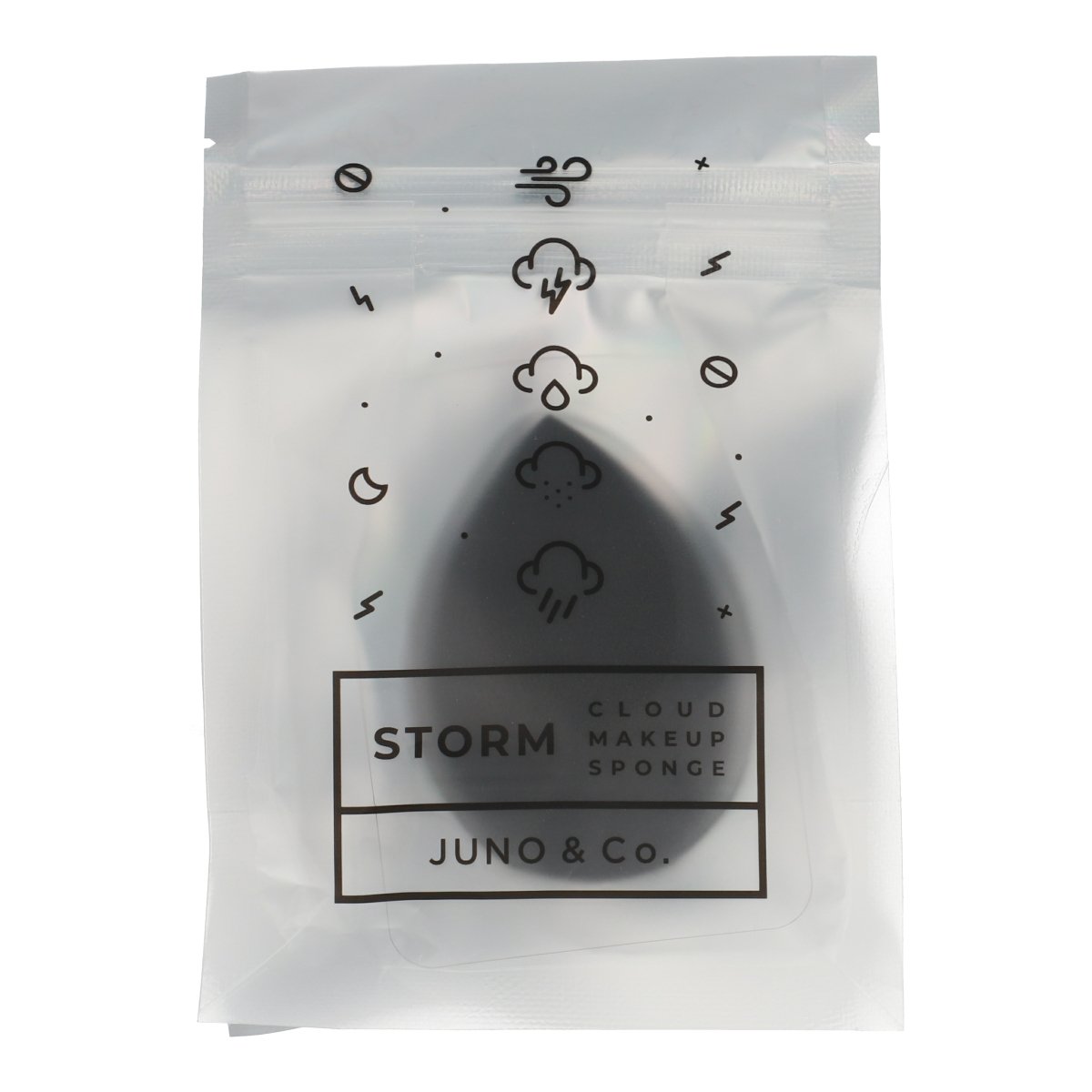 Juno & Co - Storm Cloud Makeup Sponge Negra