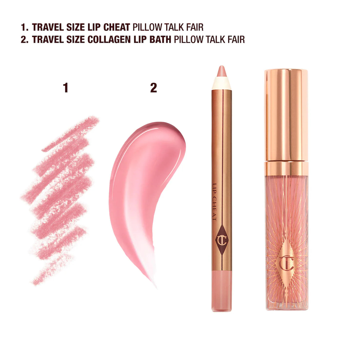 Charlotte Tilbury - Mini Pillow Talk Glossy Lip Duos (Preorden)