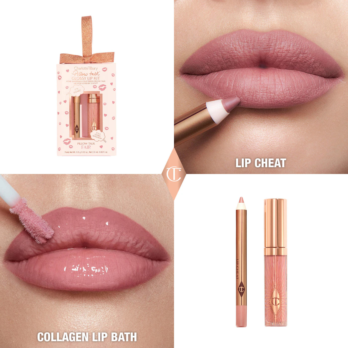 Charlotte Tilbury - Mini Pillow Talk Glossy Lip Duos (Preorden)