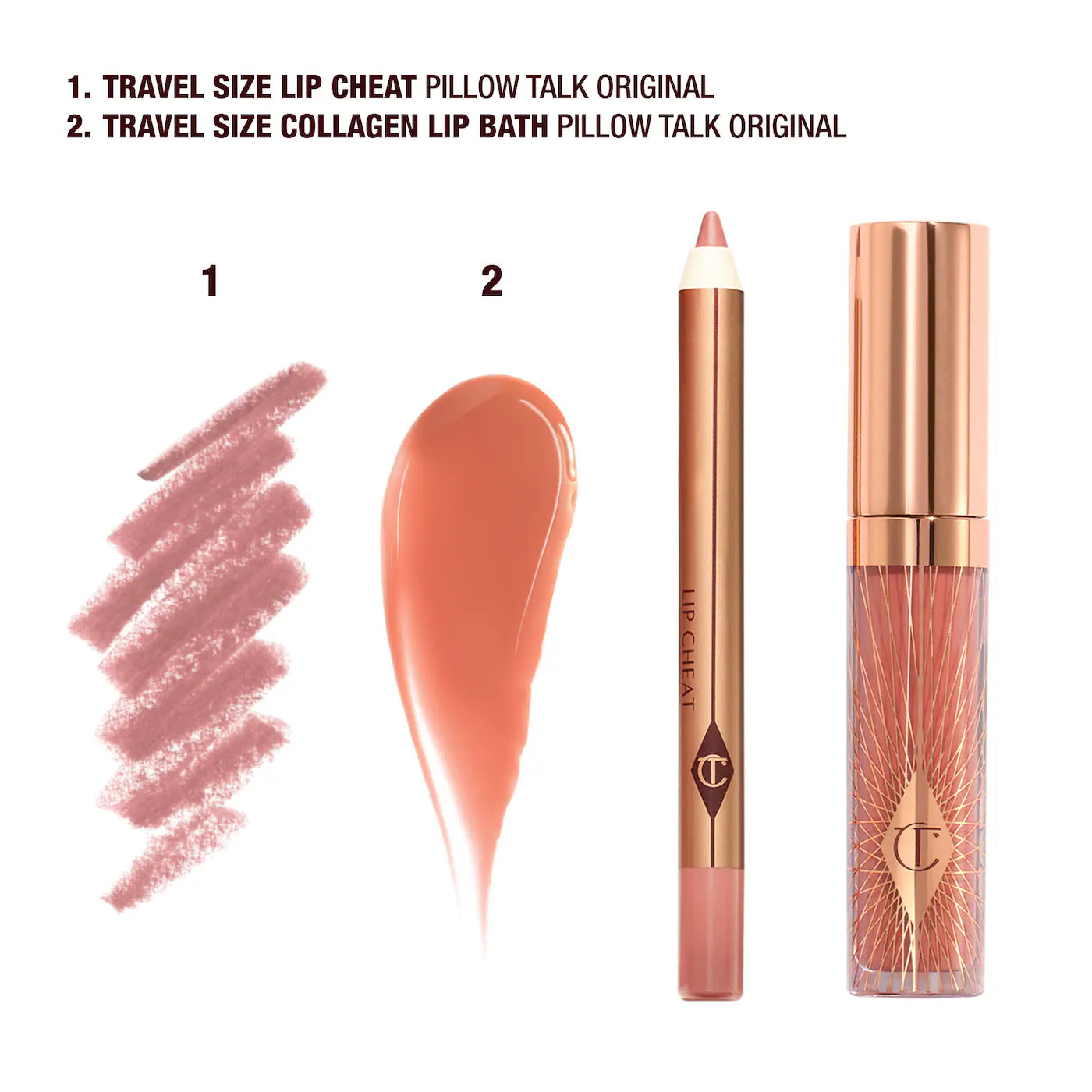 Charlotte Tilbury - Mini Pillow Talk Glossy Lip Duos (Preorden)
