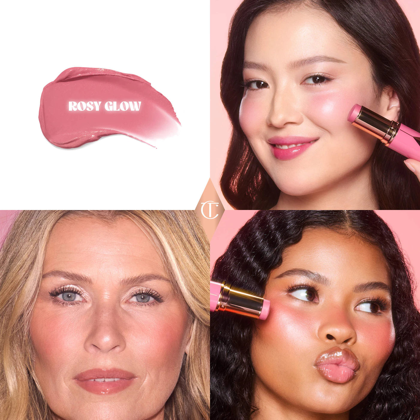 Charlotte Tilbury - Unreal Lip + Cheek Glow Blush Stick with Hyaluronic Acid (Preorden)