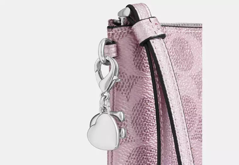 Coach - Boxed Corner Zip Wristlet In Signature Canvas With Charms (Preorden)
