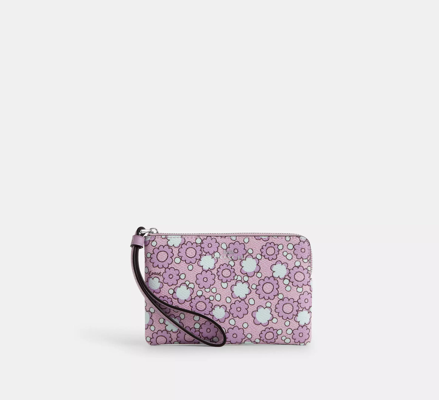 Coach - Corner Zip Wristlet With Floral Print (Preorden)