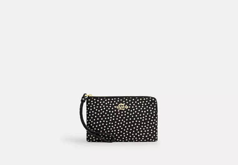 Coach - Corner Zip Wristlet With Spot Print (Preorden)