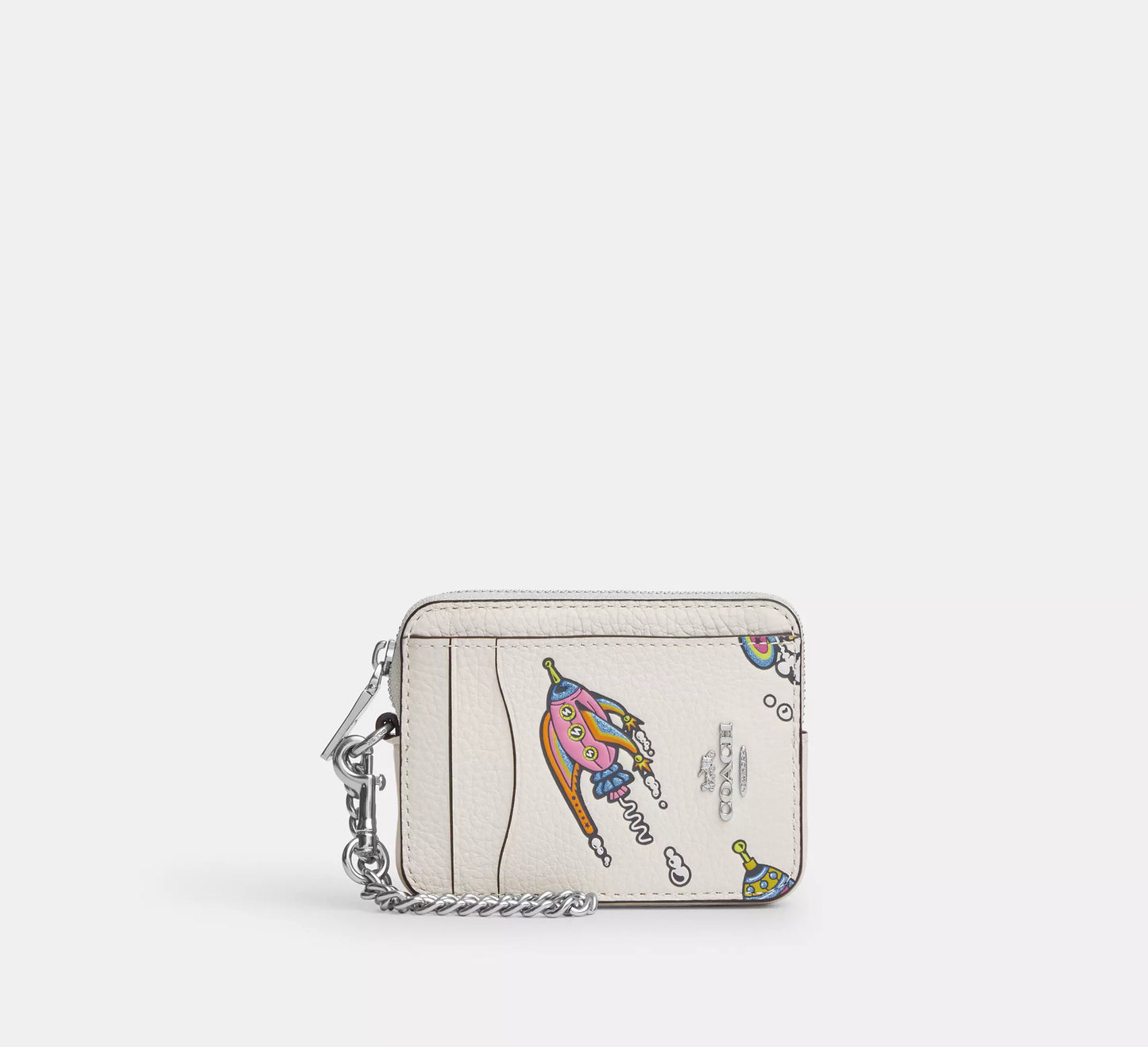 Coach - Cosmic Coach Zip Card Case With Rocket Print (Preorden)