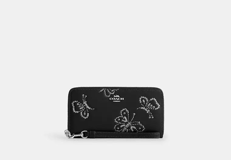 Coach - Long Zip Around Wallet With Butterfly Print (Preorden)