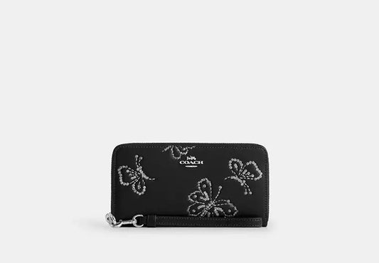 Coach - Long Zip Around Wallet With Butterfly Print (Preorden)