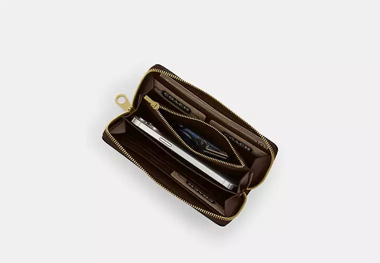 Coach - Long Zip Around Wallet With Star Print (Preorden)