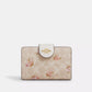 Coach - Medium Corner Zip Wallet In Signature Canvas With Floral Print (Preorden)