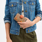 Coach - Medium Corner Zip Wallet In Signature Canvas With Orange Print (Preorden)