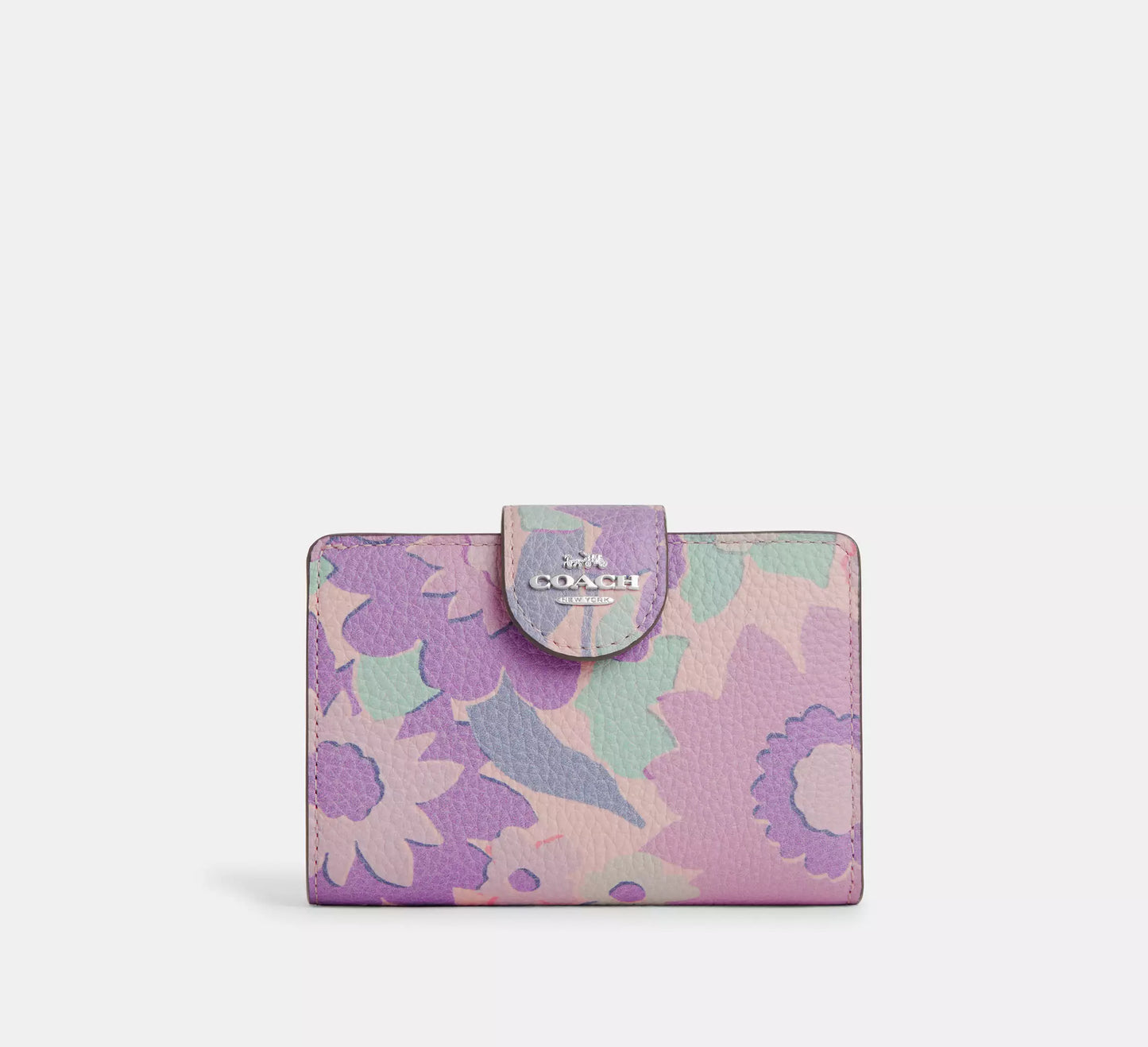 Coach - Medium Corner Zip Wallet With Floral Print (Preorden)