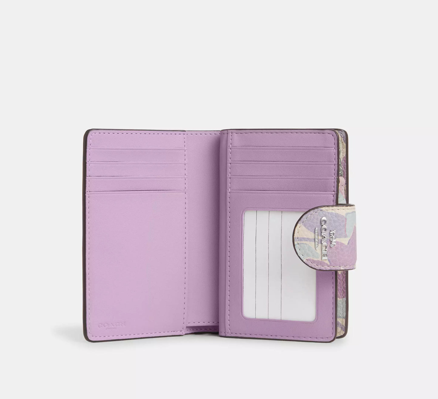 Coach - Medium Corner Zip Wallet With Floral Print (Preorden)