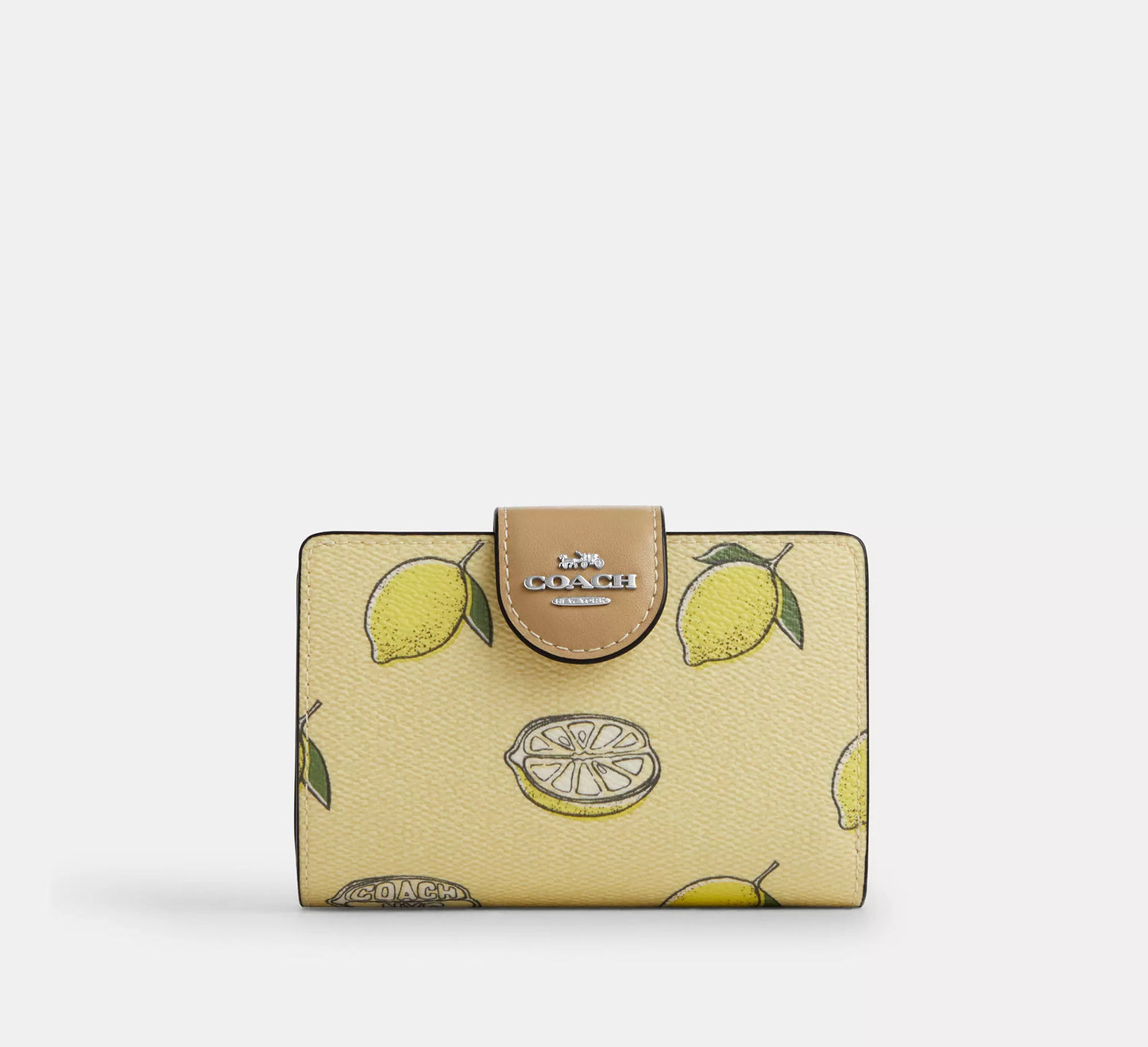 Coach - Medium Corner Zip Wallet With Lemon Print (Preorden)