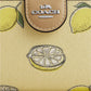 Coach - Medium Corner Zip Wallet With Lemon Print (Preorden)
