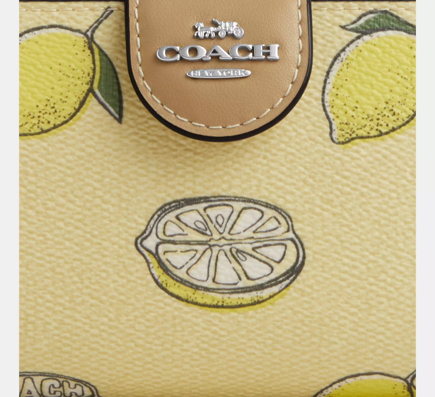 Coach - Medium Corner Zip Wallet With Lemon Print (Preorden)