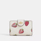Coach -  Medium Corner Zip Wallet With Strawberry Print (Preorden)