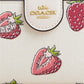 Coach -  Medium Corner Zip Wallet With Strawberry Print (Preorden)