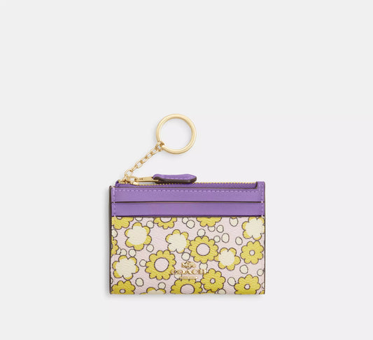 Coach - Mini Skinny Id Case With Floral Print (Preorden)