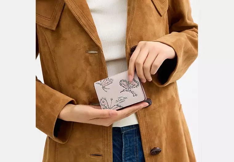 Coach - Mini Wallet On A Chain With Sparkly Butterfly Print (Preorden)