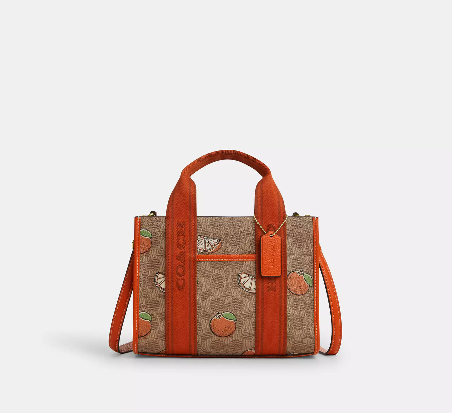 Coach - Smith Tote Bag 24 In Signature Canvas With Orange Print (Preorden)