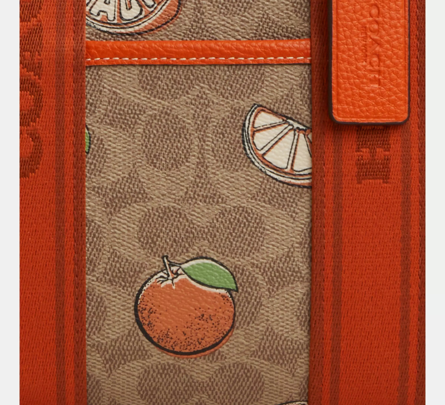 Coach - Smith Tote Bag 24 In Signature Canvas With Orange Print (Preorden)