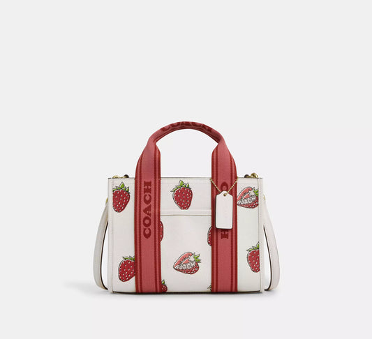 Coach - Smith Tote Bag 24 With Strawberry Print (Preorden)