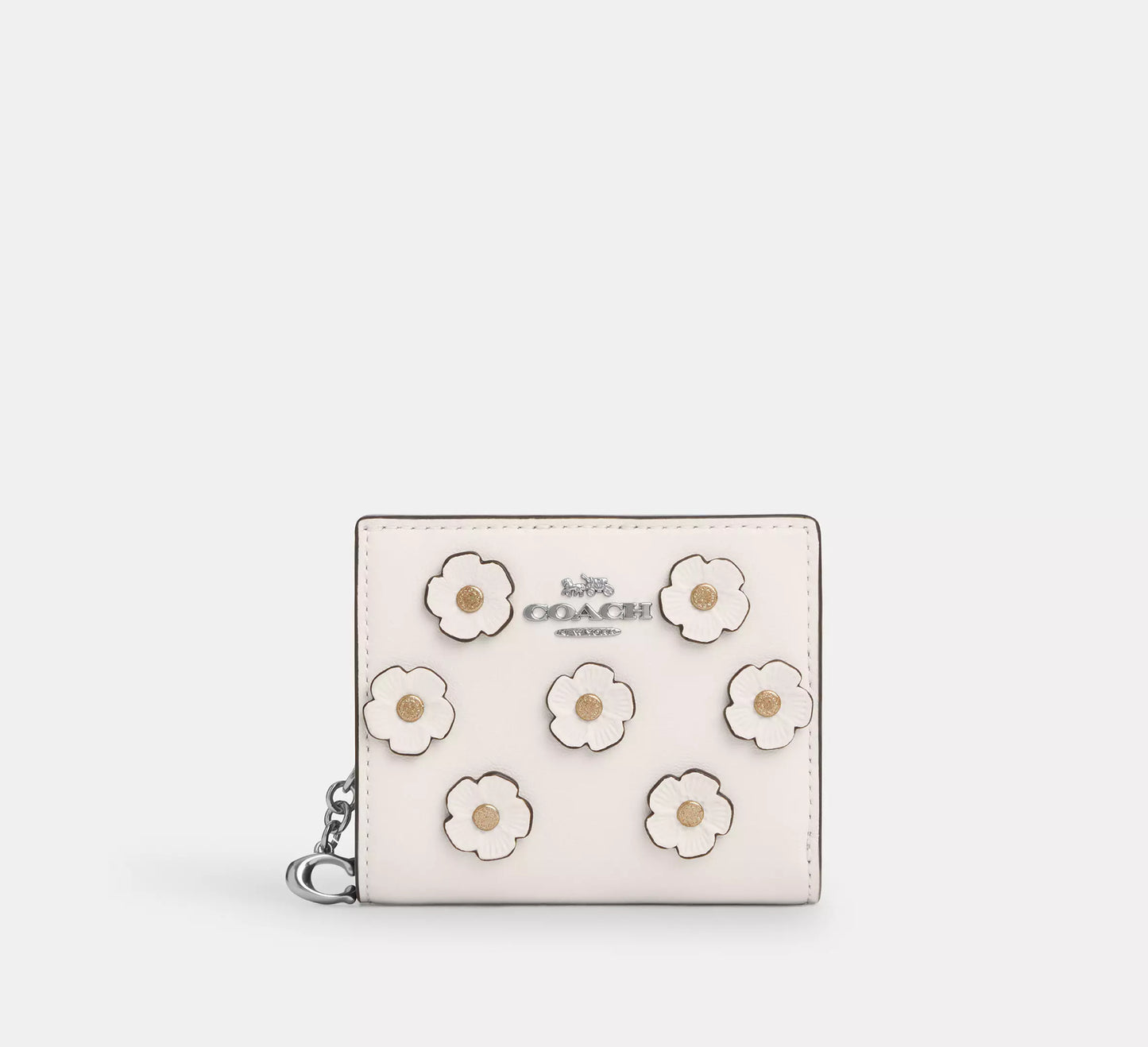 Coach - Snap Wallet With Floral Applique (Preorden)