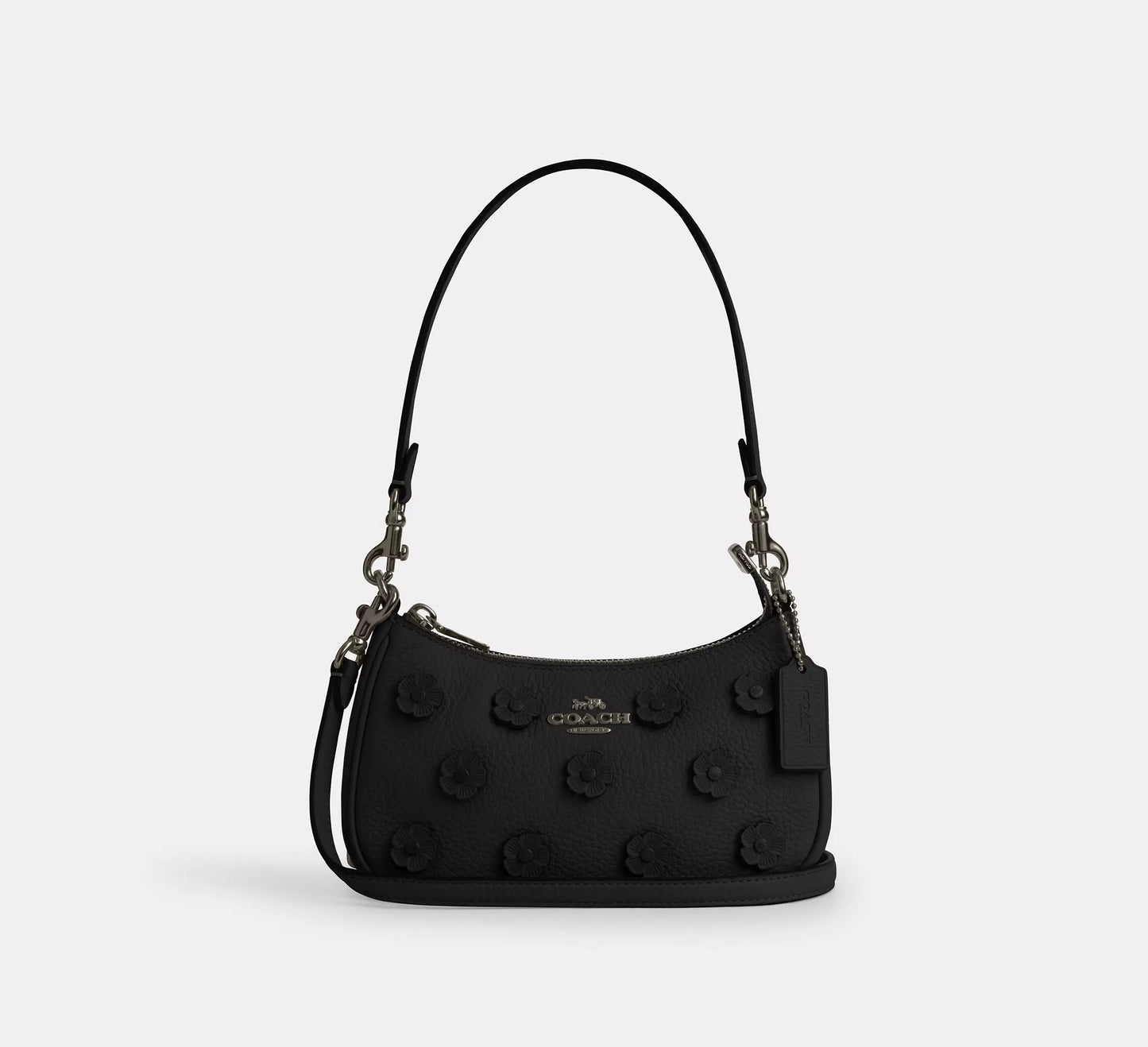 Coach - Teri Mini Crossbody Bag With Floral Applique Black (Preorden)