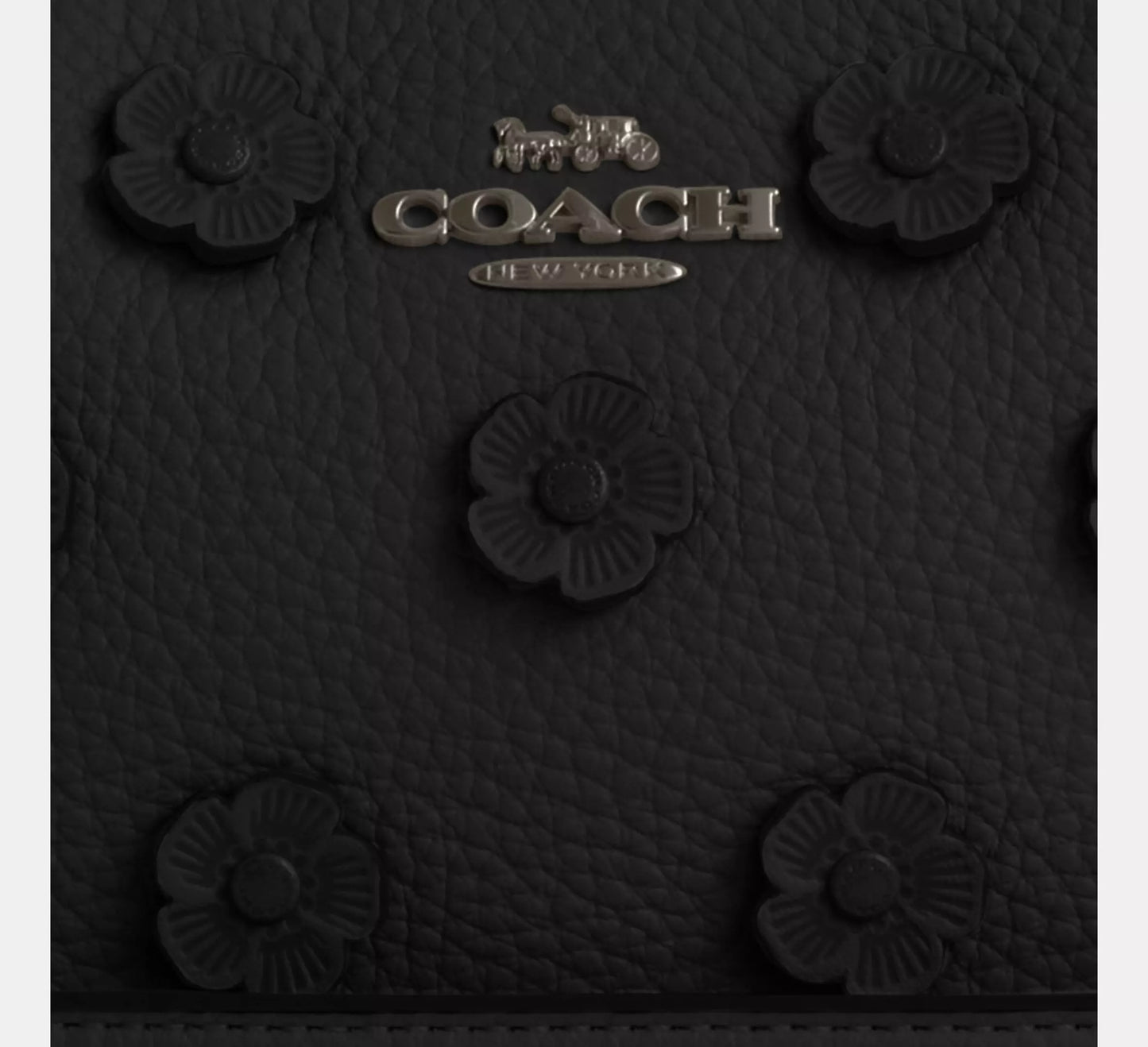 Coach - Teri Mini Crossbody Bag With Floral Applique Black (Preorden)