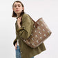 Coach X Peanuts City Tote Bag In Signature Canvas With Snoopy Print (Preorden)