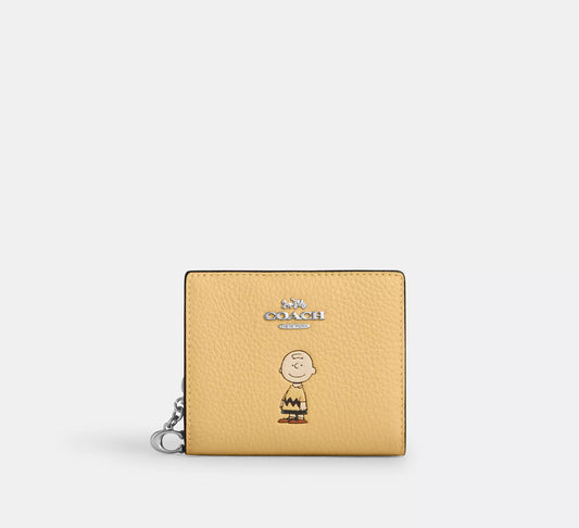 Coach X Peanuts Snap Wallet With Charlie Brown (Preorden)