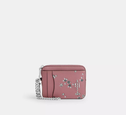 Coach - Zip Card Case With Star Print (Preorden)